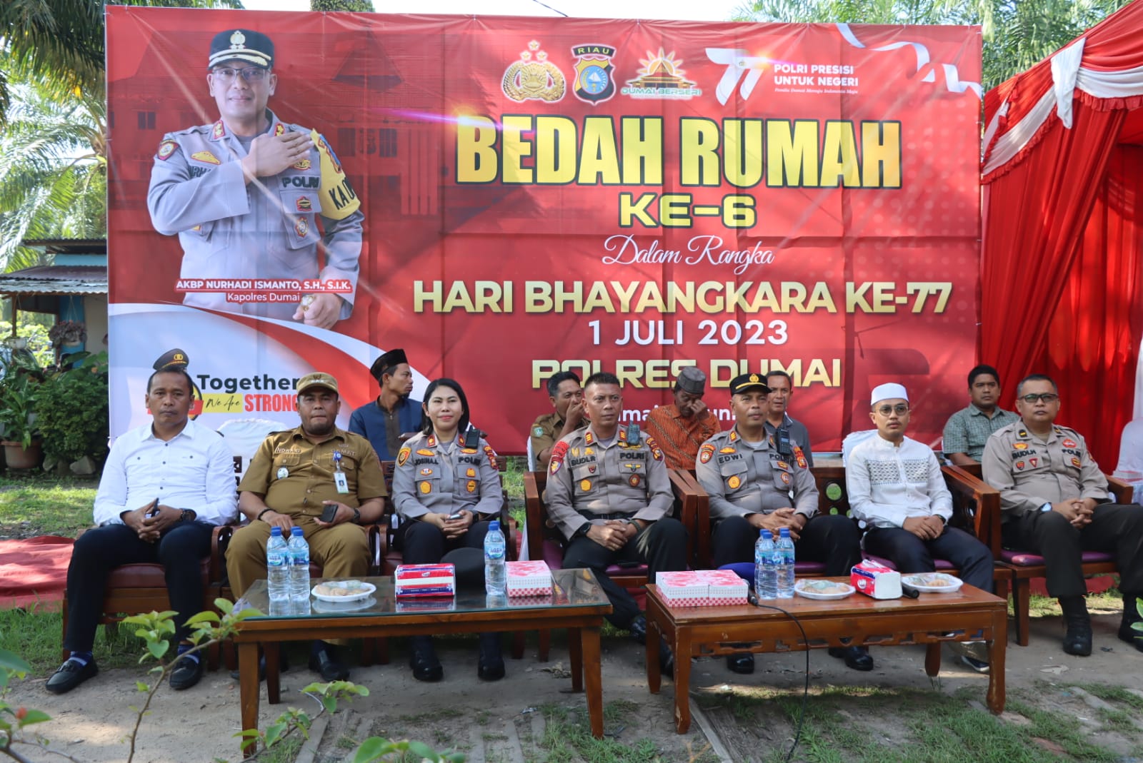 Polres Dumai Kembali Program Bedah Rumah Dalam Rangka Hari Bhayangkara ke 77